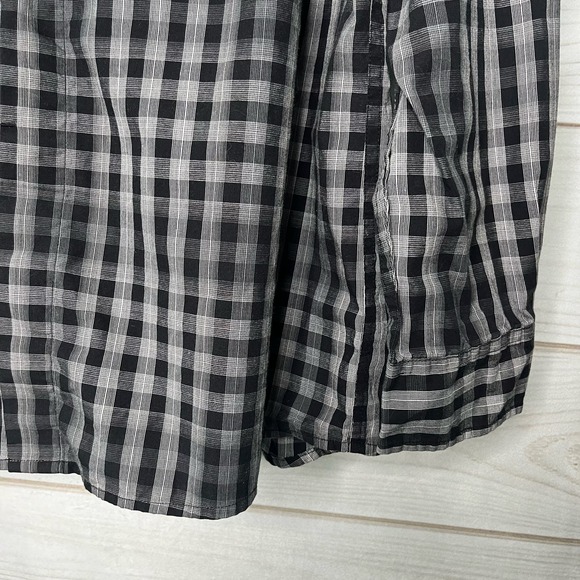 B9 Spring&Mercer Button down collared plaid Shirt XL - Picture 3 of 7